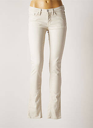 Pantalon slim taille basse taille basse beige GANT femme