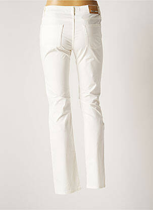 Pantalon slim broderie rivets taille basse blanc HENRY COTTON'S femme