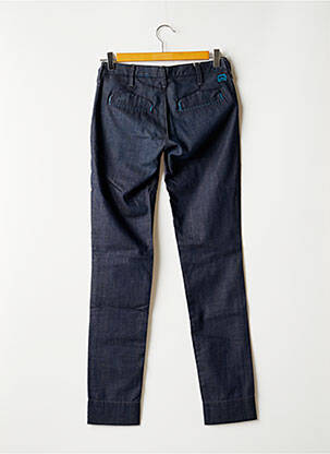 Pantalon chino taille basse taille basse bleu TIFFOSI femme