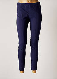 Pantalon 7/8 tissage popeline bleu MADO ET LES AUTRES femme