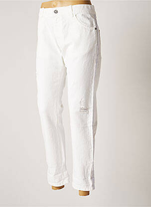 Jeans coupe slim blanc FORNARINA pour femme