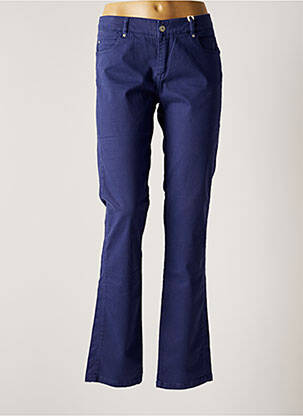 Pantalon droit bleu COTEMER pour femme