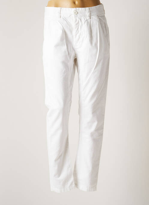 Pantalon chino blanc LE TEMPS DES CERISES pour femme