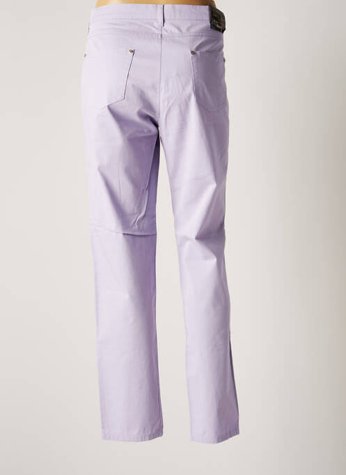 Pantalon droit violet DIANA GALLESI pour femme