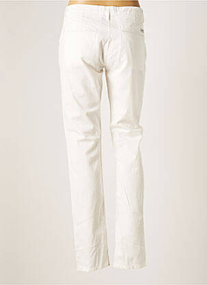Pantalon chino tissage popeline taille normale blanc GAASTRA femme