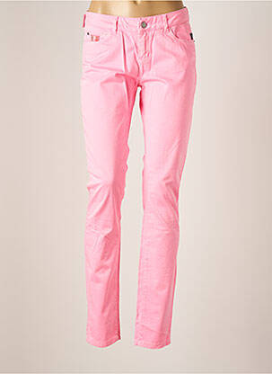 Pantalon slim tissage popeline taille normale rose GAASTRA femme