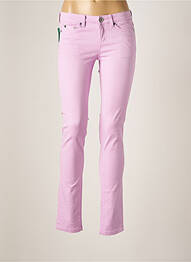 Pantalon slim tissage popeline taille normale violet GAASTRA femme