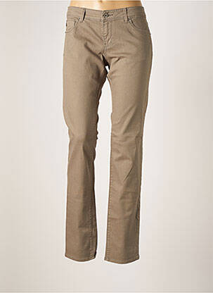 Pantalon droit stretch taille normale vert GAASTRA femme