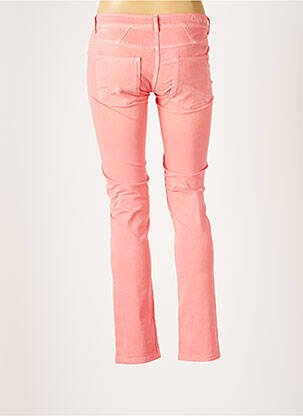 Jeans coupe slim broderie rivets taille basse rose CHIPIE femme