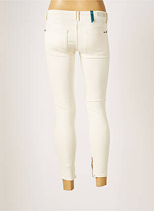 Pantalon 7/8 stretch taille basse beige LE TEMPS DES CERISES femme