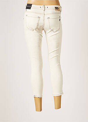 Pantacourt stretch taille basse beige FORNARINA femme