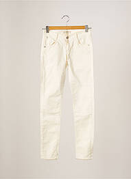 Pantalon slim broderie rivets taille normale beige CHIPIE femme
