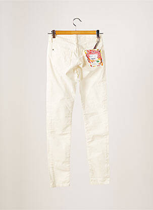 Pantalon slim broderie rivets taille normale beige CHIPIE femme