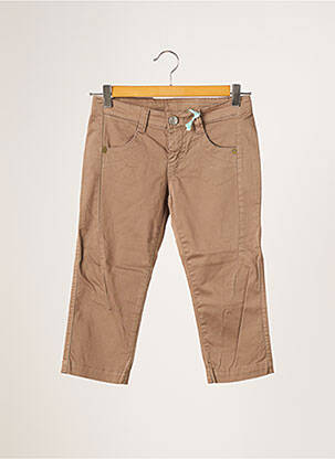 Bermuda slim taille basse marron CRW (CHIPIE ROLLING WORKER) femme