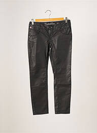 Pantalon slim broderie rivets taille basse noir CHIPIE femme