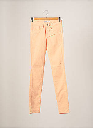 Pantalon slim broderie rivets taille normale orange TIFFOSI femme