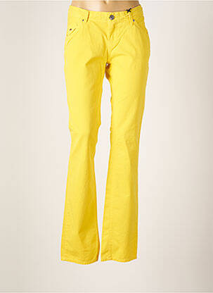 Pantalon droit jaune TOMMY HILFIGER pour femme
