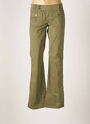 Pantalon droit vert CHIPIE pour femme