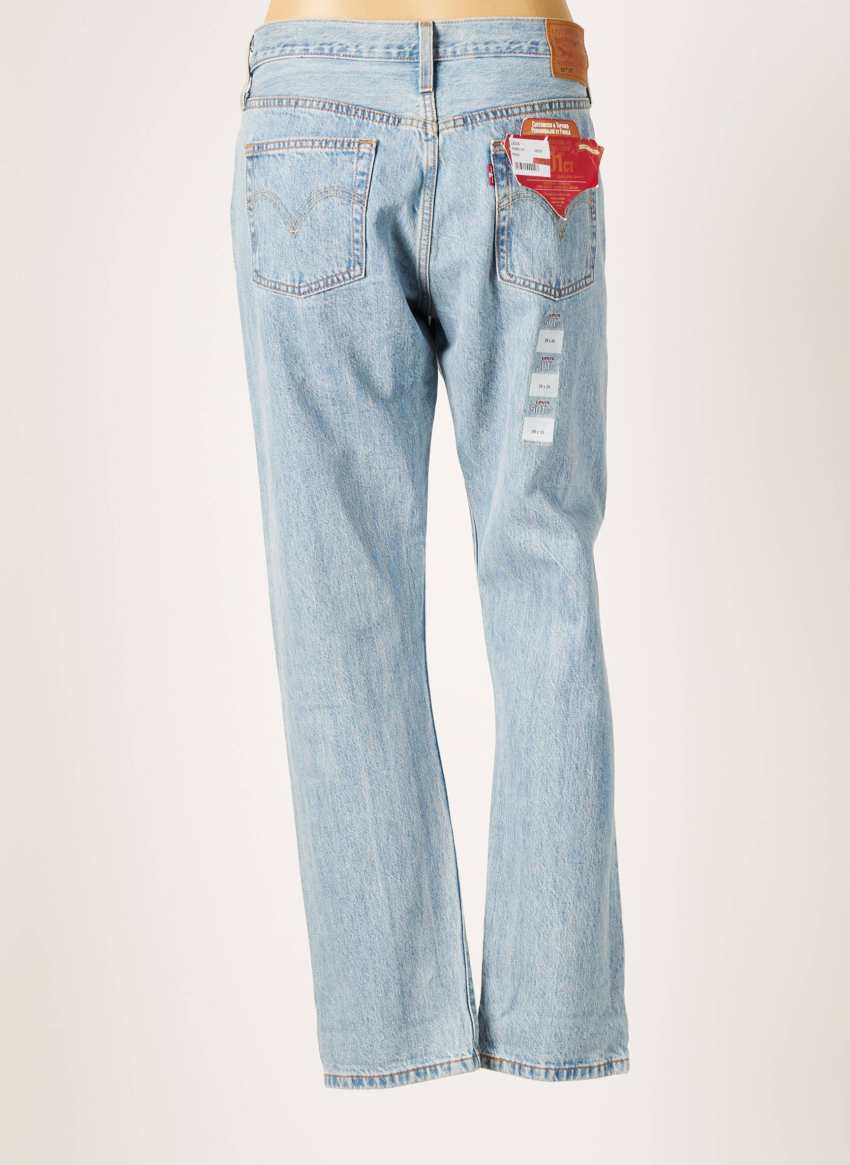 Levis Jeans Coupe Droite Femme De Couleur Bleu En Destockage 1881525-bleu00  - Modz