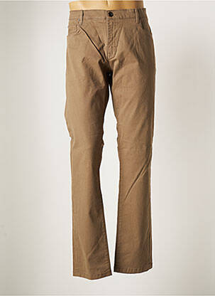 Pantalon droit tissage popeline taille normale marron HENRY COTTON'S femme