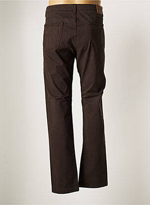 Pantalon droit tissage popeline taille normale marron HENRY COTTON'S femme