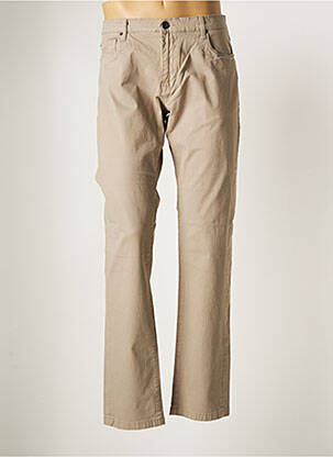 Pantalon droit tissage popeline taille normale beige HENRY COTTON'S femme