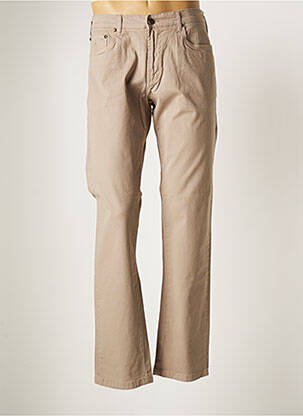 Pantalon droit tissage popeline taille normale beige MARINA YACHTING homme
