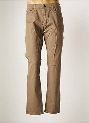 Pantalon droit tissage popeline taille normale beige MARINA YACHTING homme