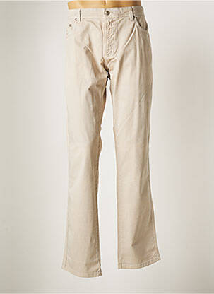 Pantalon droit tissage popeline taille normale beige MARINA YACHTING homme
