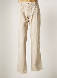 Pantalon droit tissage popeline taille normale beige MARINA YACHTING homme