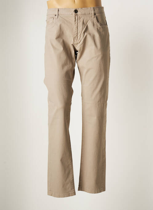 Pantalon droit tissage popeline taille normale beige HENRY COTTON'S femme