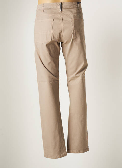 Pantalon droit tissage popeline taille normale beige MARINA YACHTING homme
