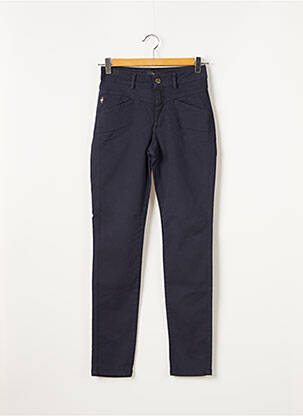 Pantalon slim taille haute taille haute bleu ONE STEP femme