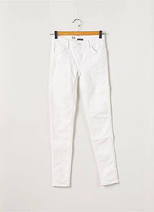 Jeans coupe slim blanc LEVIS pour femme