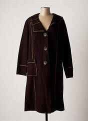 Manteau long marron LISA CHESNAY pour femme seconde vue