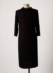 Robe mi-longue noir UN POINT C EST TOUT pour femme seconde vue