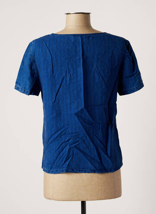 Top bleu UN POINT C EST TOUT pour femme