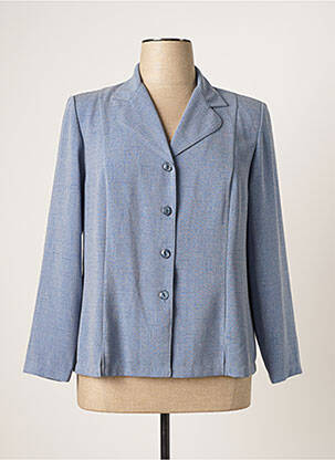 Veste casual epaulette bleu KARTING femme