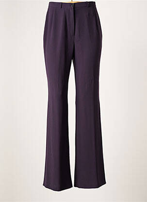 Pantalon droit taille haute taille haute violet HUCKE WOMAN femme