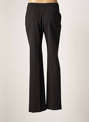 Pantalon droit tissage popeline taille haute noir KARTING femme