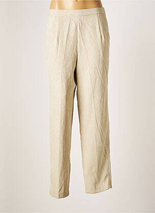 Pantalon droit beige INTUITION pour femme