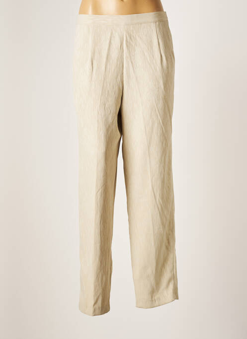 Pantalon droit beige INTUITION pour femme