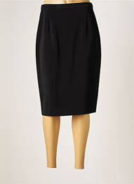 Jupe mi-longue taille haute noir CLAUDE DE SAIVRE femme