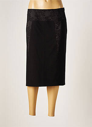 Jupe mi-longue coupe droite noir GARDEUR femme