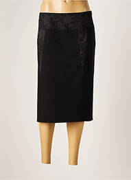 Jupe mi-longue coupe droite noir GARDEUR femme
