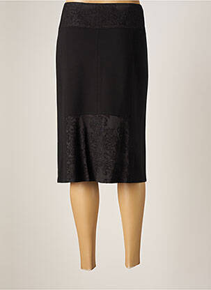 Jupe mi-longue coupe droite noir GARDEUR femme