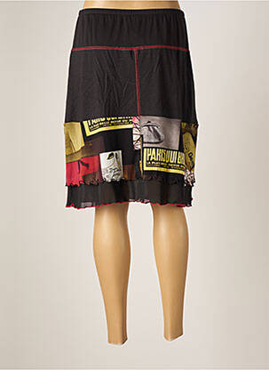 Jupe courte taille haute noir PAUSE CAFE femme