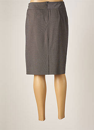 Jupe courte doublure gris LEBEK femme