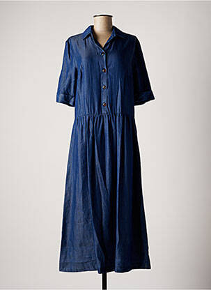 Robe longue bleu NINATI pour femme