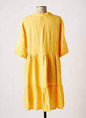 Robe mi-longue jaune #OOTD pour femme seconde vue
